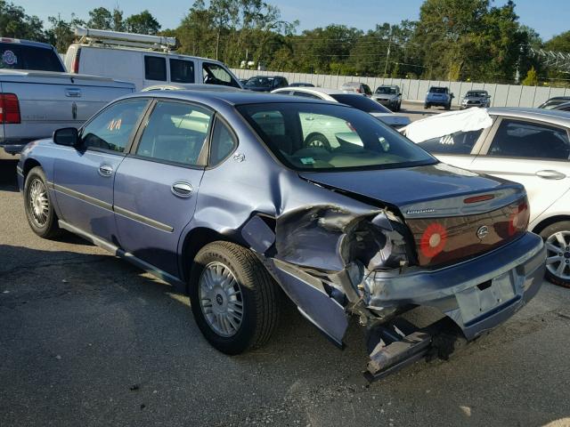 2G1WF52EXY9212882 - 2000 CHEVROLET IMPALA BLUE photo 3