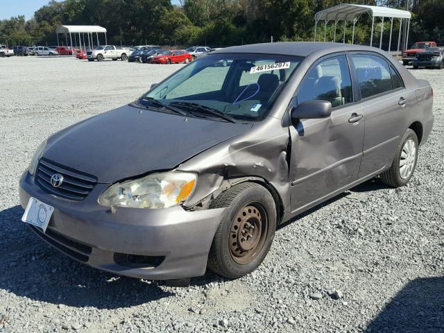 1NXBR32E73Z004497 - 2003 TOYOTA COROLLA CE GRAY photo 2