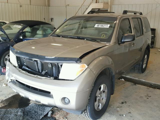 5N1AR18U87C601863 - 2007 NISSAN PATHFINDER TAN photo 2