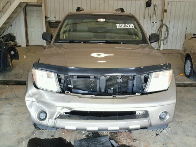 5N1AR18U87C601863 - 2007 NISSAN PATHFINDER TAN photo 9