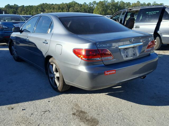 JTHBA30G255101411 - 2005 LEXUS ES 330 GRAY photo 3