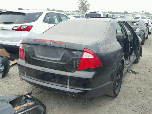 3FAHP0HA1BR281892 - 2011 FORD FUSION SE BLACK photo 4