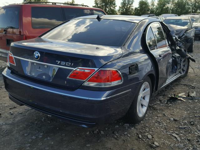 WBAHL835X7DT08258 - 2007 BMW ALPINA B7 Синій фото 4