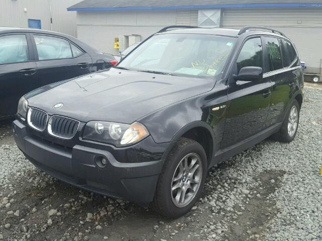 WBXPA73484WB21466 - 2004 BMW X3 2.5I BLACK photo 2