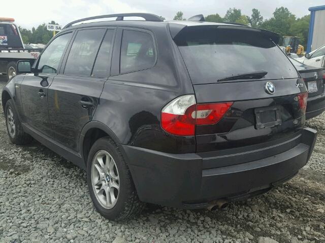 WBXPA73484WB21466 - 2004 BMW X3 2.5I BLACK photo 3