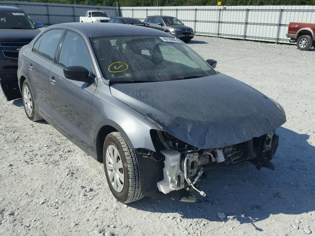 3VW2K7AJ9DM444478 - 2013 VOLKSWAGEN JETTA BASE GRAY photo 1