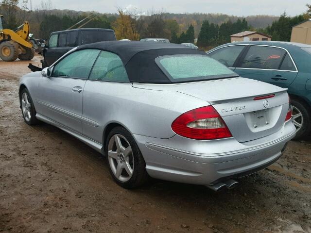 WDBTK72F77T084181 - 2007 MERCEDES-BENZ CLK 550 SILVER photo 3