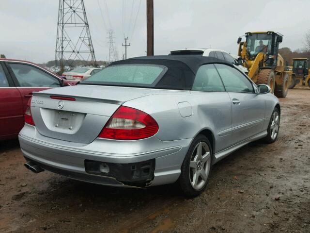 WDBTK72F77T084181 - 2007 MERCEDES-BENZ CLK 550 SILVER photo 4