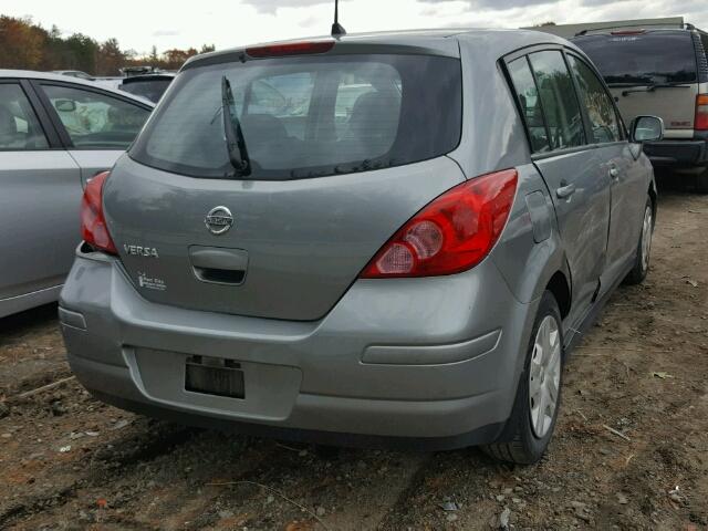 3N1BC1CP4AL467816 - 2010 NISSAN VERSA S GRAY photo 4