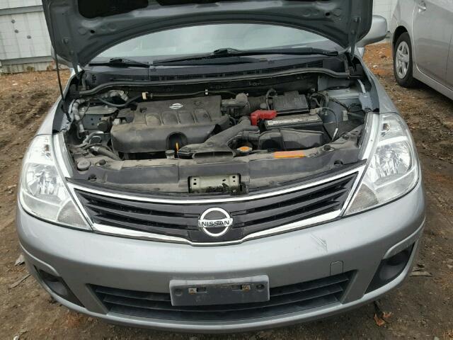 3N1BC1CP4AL467816 - 2010 NISSAN VERSA S GRAY photo 7