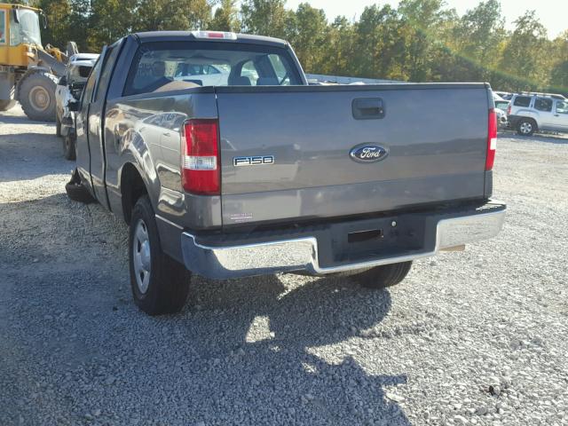 1FTRX14W18FB95087 - 2008 FORD F150 GRAY photo 3