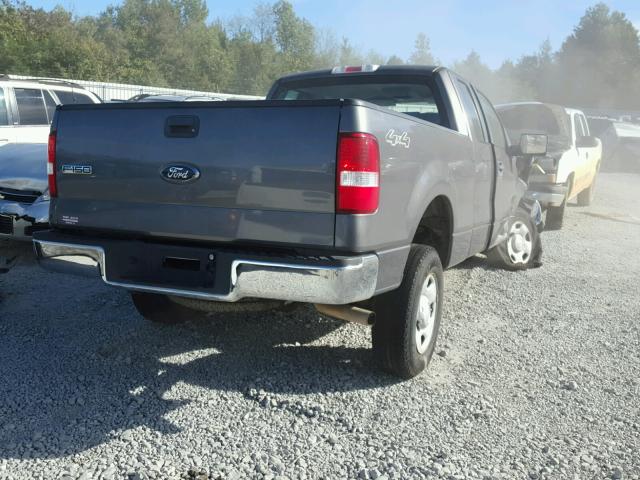 1FTRX14W18FB95087 - 2008 FORD F150 GRAY photo 4