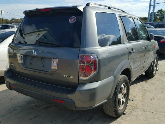 5FNYF18488B007256 - 2008 HONDA PILOT EX GRAY photo 4