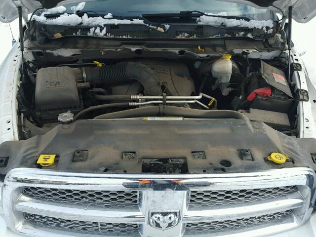 1D7RV1CT8BS710300 - 2011 DODGE RAM 1500 WHITE photo 7