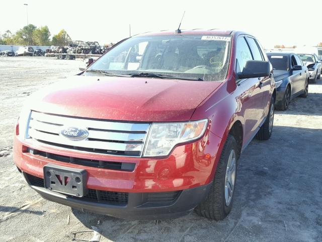 2FMDK36C67BB08674 - 2007 FORD EDGE RED photo 2