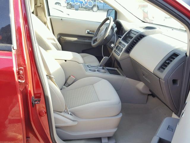 2FMDK36C67BB08674 - 2007 FORD EDGE Червоний фото 5
