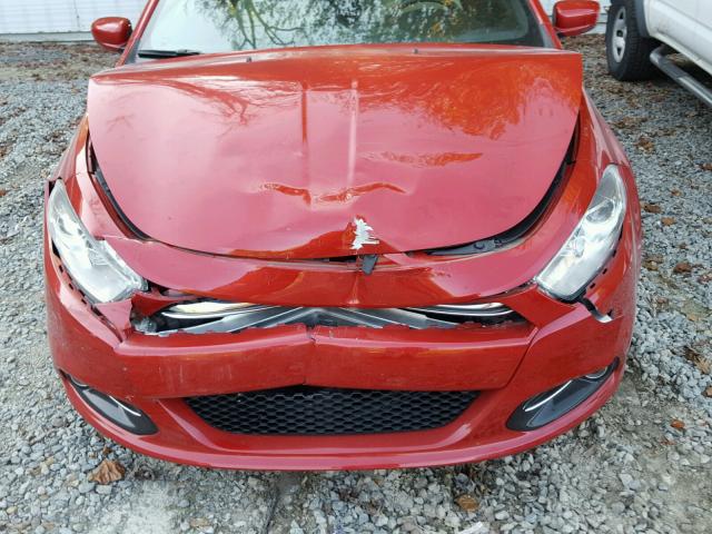 1C3CDFCA6DD174019 - 2013 DODGE DART LIMIT RED photo 9