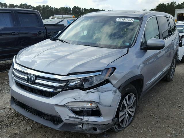 5FNYF6H62HB024536 - 2017 HONDA PILOT EXL WHITE photo 2