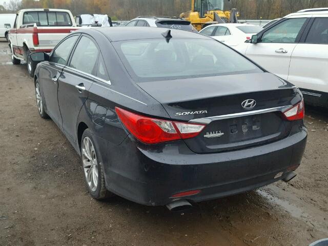 5NPEC4AC5BH118290 - 2011 HYUNDAI SONATA SE BLACK photo 3