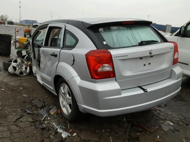 1B3HB48B97D253929 - 2007 DODGE CALIBER SX SILVER photo 3