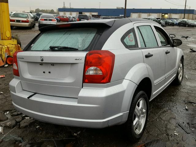 1B3HB48B97D253929 - 2007 DODGE CALIBER SX SILVER photo 4