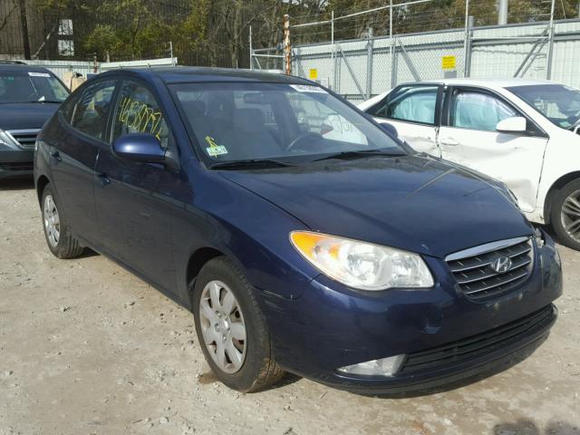 KMHDU46D48U543195 - 2008 HYUNDAI ELANTRA GL BLUE photo 1