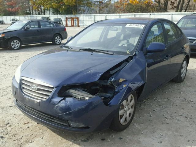 KMHDU46D48U543195 - 2008 HYUNDAI ELANTRA GL BLUE photo 2