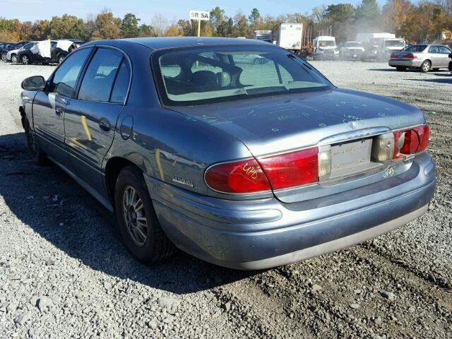 1G4HR54K12U260206 - 2002 BUICK LESABRE LI BLUE photo 3