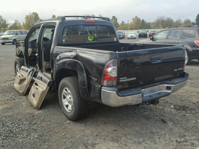 3TMLU4EN0CM097652 - 2012 TOYOTA TACOMA BLACK photo 3