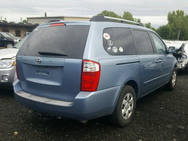 KNDMB233X66098456 - 2006 KIA SEDONA EX BLUE photo 4