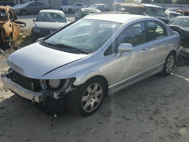 2HGFA1F58BH301552 - 2011 HONDA CIVIC LX SILVER photo 2