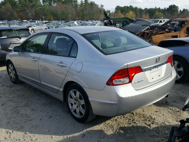 2HGFA1F58BH301552 - 2011 HONDA CIVIC LX SILVER photo 3