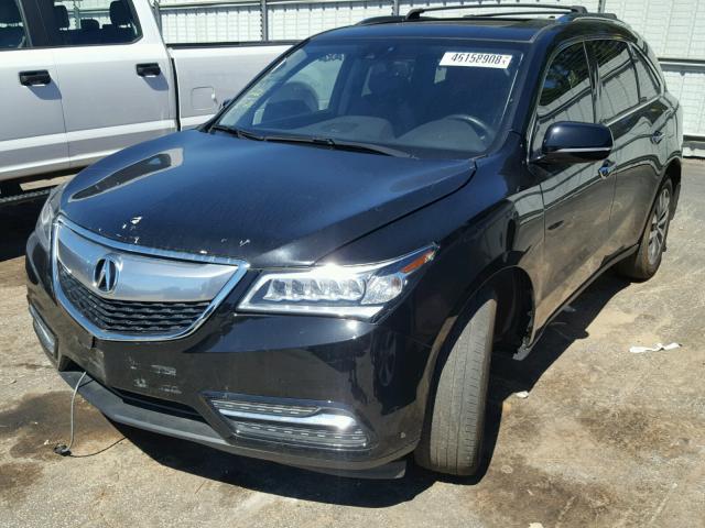 5FRYD4H48FB015909 - 2015 ACURA MDX TECHNO BLACK photo 2