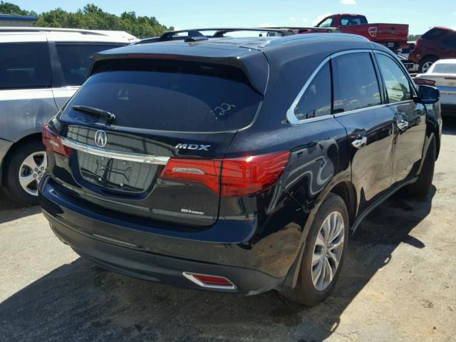 5FRYD4H48FB015909 - 2015 ACURA MDX TECHNO BLACK photo 4