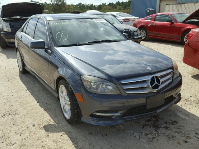 WDDGF5EB5BA419680 - 2011 MERCEDES-BENZ C 300 BLUE photo 1