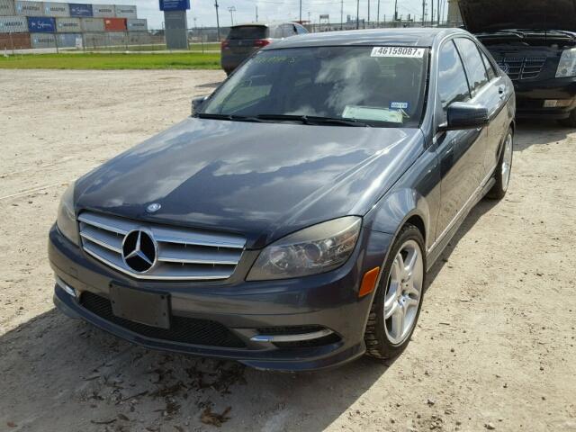 WDDGF5EB5BA419680 - 2011 MERCEDES-BENZ C 300 BLUE photo 2