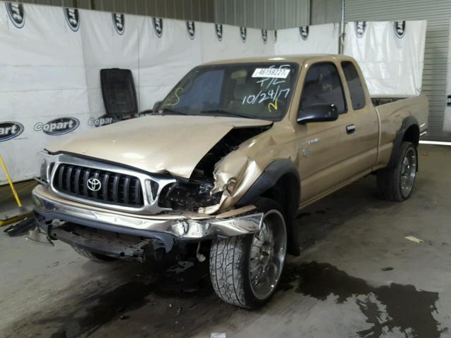 5TESM92NX3Z282307 - 2003 TOYOTA TACOMA GOLD photo 2