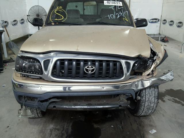 5TESM92NX3Z282307 - 2003 TOYOTA TACOMA GOLD photo 7