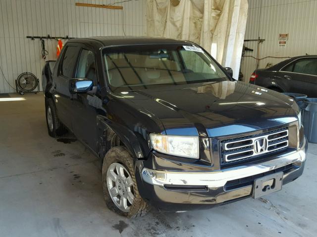 2HJYK16416H532161 - 2006 HONDA RIDGELINE BLACK photo 1