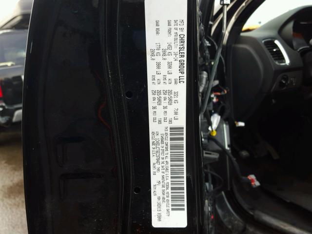 1C4SDJCT6EC978467 - 2014 DODGE DURANGO BLACK photo 10