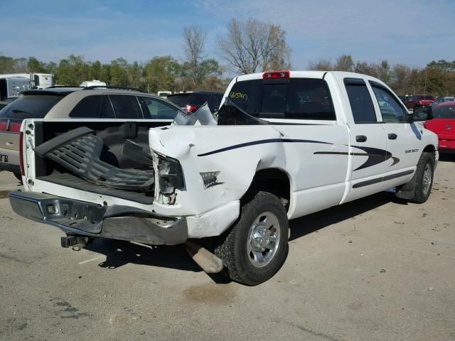 3D7KA28C64G112437 - 2004 DODGE RAM 2500 WHITE photo 4