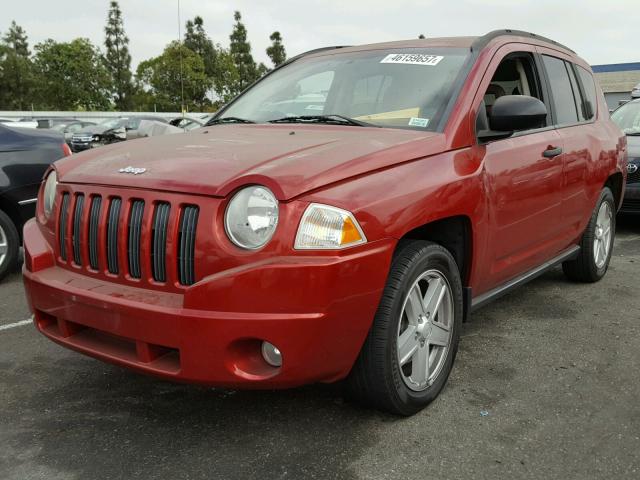 1J8FT47W47D189864 - 2007 JEEP COMPASS RED photo 2