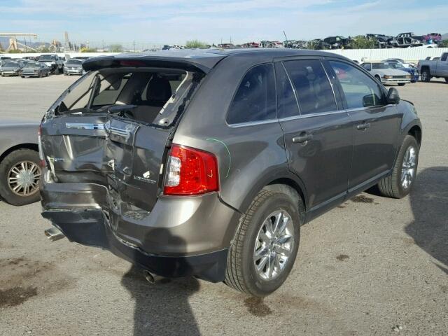 2FMDK3KC5DBB54420 - 2013 FORD EDGE LIMIT CHARCOAL photo 4