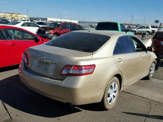 4T1BF3EKXBU713384 - 2011 TOYOTA CAMRY BASE GOLD photo 4