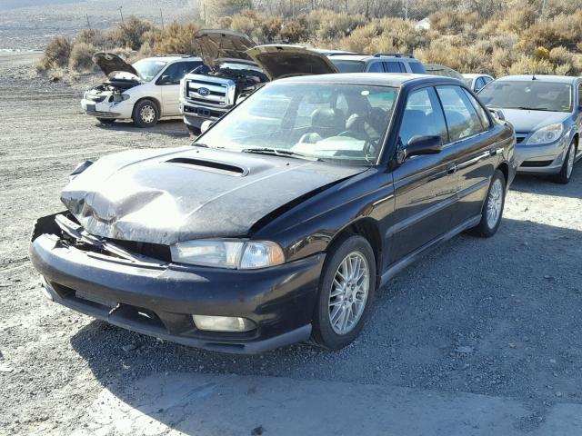 4S3BD675XW7200997 - 1998 SUBARU LEGACY GT BLACK photo 2