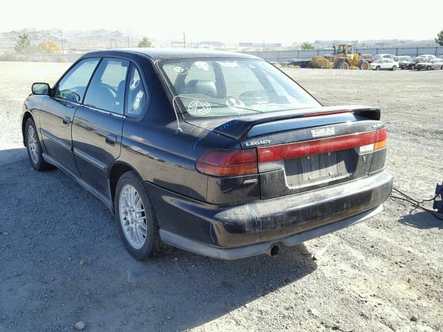 4S3BD675XW7200997 - 1998 SUBARU LEGACY GT BLACK photo 3