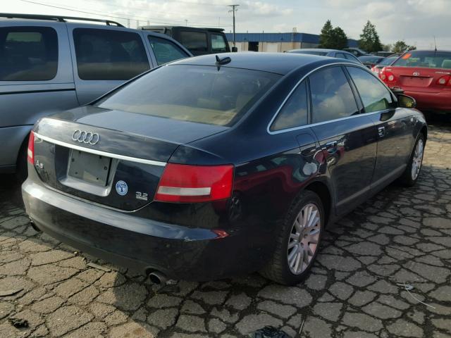 WAUDH74F26N163355 - 2006 AUDI A6 3.2 QUA BLUE photo 4