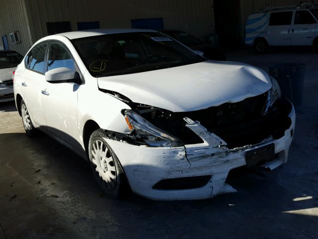 3N1AB7AP1FY253784 - 2015 NISSAN SENTRA S WHITE photo 1