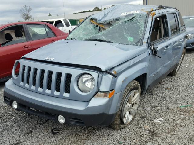 1C4NJPBB4ED503606 - 2014 JEEP PATRIOT SP BLUE photo 2