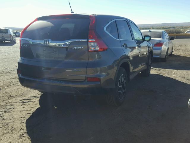 2HKRM4H42GH683052 - 2016 HONDA CR-V SE GRAY photo 4